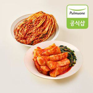 [보리보리/풀무원]풀무원 사계절 아삭 포기김치 4kg+총각김치 2kg
