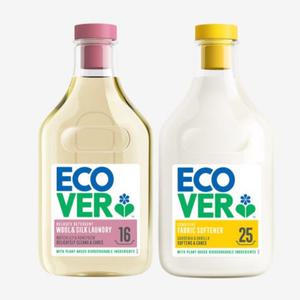 에코버 울세제 수련꽃750ml + 섬유유연제 치자꽃750ml
