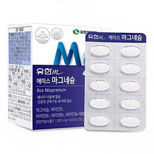 유한메디카 에이스 마그네슘 3통 300일분 비타민 4종 함유