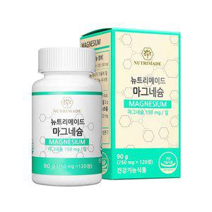 [뉴트리메이드] 마그네슘 750mg x 120정 1박스