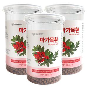 헬로우그린 국산 마가목환 200gX3(통) 총600g (마가목열매, 마가목껍질, 우슬, 엄나무)