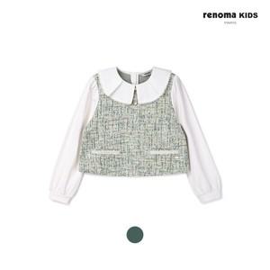 [보리보리/레노마 키즈]다이마루 트위드 티블라우스 (R2411B306_12)