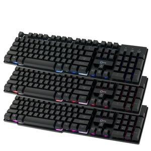 [OFJMN34P]USB LED 저소음 게이밍 키보드 게임용 PC방