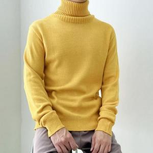 [RGO7P4T6]스웨터 목폴라 터틀넥 데일리 긴팔 남친룩 남성
