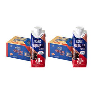 하이뮨 프로틴 밸런스 액티브 딥초코 ZERO, 250ml, 18개, 2개