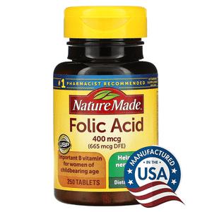 네이처메이드 Nature Made 비타민B9 엽산 400mcg / 250정