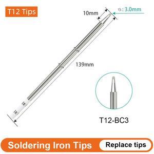 FMchip T12 시리즈 전기 납땜 다리미 팁 KU B2 C4 C1 I ILS JL02 D24 Hakko fx951 DIY 스테이션 키트