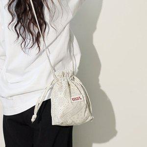 [마스마룰즈]String cross bag _ 스트링백 반다나 베이지