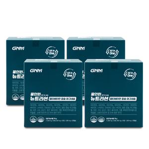 GNM자연의품격 올인원 뉴트리션 멀티비타민 칼슘 마그네슘 2600mg x 30개입 X 4박스 I