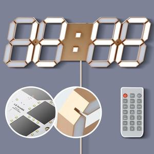 대형 LED 벽시계 골드 국산 사무실 벽걸이 명품 고급 3D 무소음전자 탁상