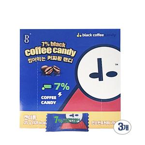 디로 블랙커피향 캔디 인스턴트 커피 25g x 3개입