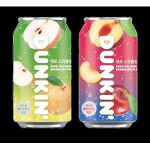 던킨 제로 스파클링 탄산음료 350ml (배 12개+자두 12개)