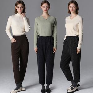 3SET [홈쇼핑방송/르오트(LeOT)] 윈터기모 분위기있는 세미 조거팬츠 3종세트