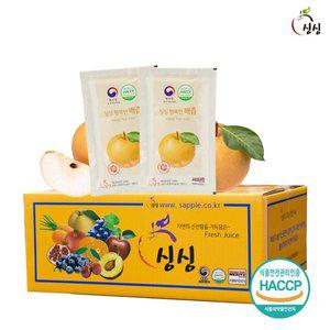[신세계라이브쇼핑]싱싱 행복한 배즙 100ml 80포(알뜰포장)