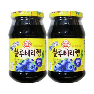 오뚜기 블루베리쨈 500g 2개 잼 토스트 식빵