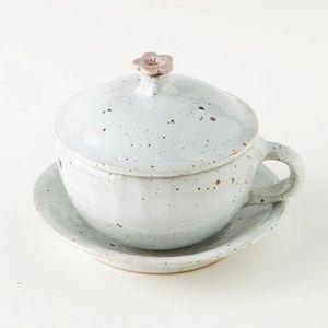 이천도자기 손화 1인 커피잔 세트 310ml 도자기 찻