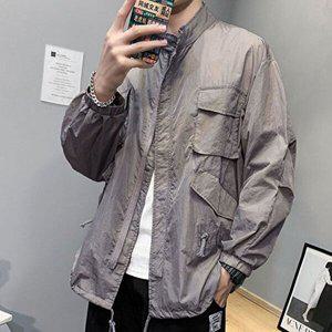 [엄지척]널널한 오버핏 포켓 바람막이 캐주얼 남자 자켓 점퍼