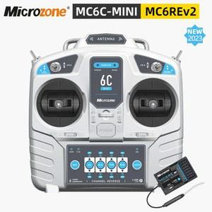 Microzone MC6C/MC6C 미니 컨트롤러 송신기 리시버 라디오 시스템 RC 비행기 드론 멀티로터 헬리콥터 자동차 보트 2 4g 6ch
