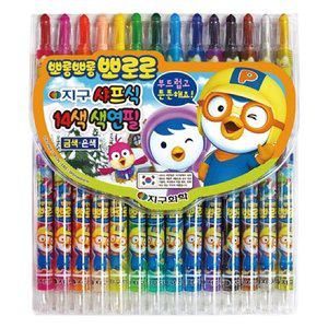 지구화학 샤프식색연필 뽀로로 14색 12개입 (WFFTEY5)