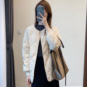 노카라 경량 패딩 여성 겨울 퀄팅 얇은 데일리 패딩 (WFFTFMK)