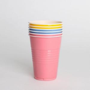 [IXHINIO3_4B]컬러컵 6개입(250ml) 다회용 플라스틱컵