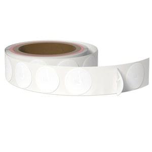 100PCS NFC 태그 NTAG215 스티커 라이터 블랭크 접착식 215 프로그래밍 가능 504 바이트 메모리, 태그모와 호환, 모든 휴대폰 및 장치에서 완벽하게 작동, 쓰기
