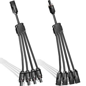 태양광 패널 솔라 Y 분기 커넥터용 Footech Solar Connectors 병렬 어댑터 케이블 와이어 플러그 도구 키트 1~4 (M /FFFF+F /MMM)