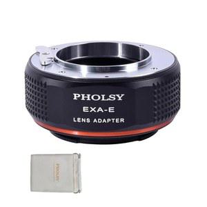 PHOLSY 렌즈 마운트 어댑터 수동 포커스: EXAKTA(탑콘과 호환되지 않음) 렌즈와 소니 호환 E(NEX) 카메라 본체