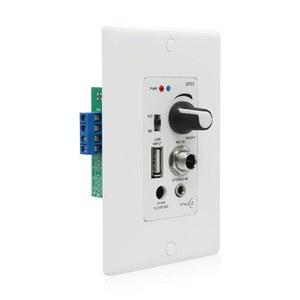 사운드 시스템 홈 시어터 통합을 위한 블루투스 2 채널 월 플레이트와 USB 마이크 보조(3.5mm) 입력 120W 호환 PNWCZ 인월 오디오 컨트롤 앰프 리시버