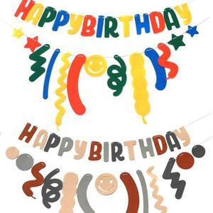 파티가랜드 배너 행사 축하 소품 펠트생일파티가랜드세트 장식