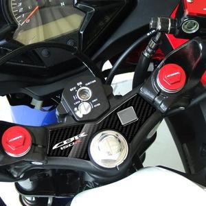 3D 카본 룩 어퍼 트리플 요크 디펜더 혼다 CBR125R CBR150R 2010-2017