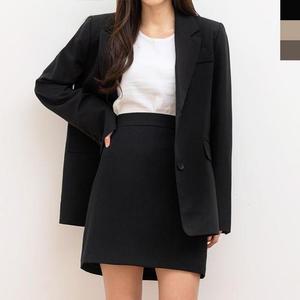 [BZJLRTTH_51IB]여자오버핏자켓스커트세트 여성상의