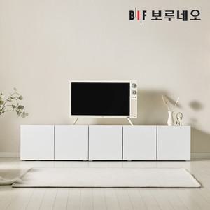 [착불]  뮤센 거실장 2000 B세트 깊은 티비 TV 다이 선반 낮은 티비장