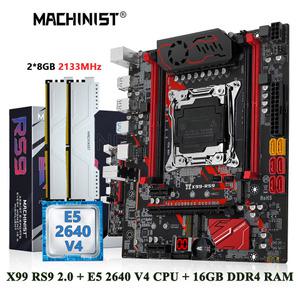 MACHINIST X99 메인보드 콤보 LGA 2011-3 제온 E5 2640 V4 CPU 프로세서 키트 DDR4 2x8GB RAM 메모리 쿼드