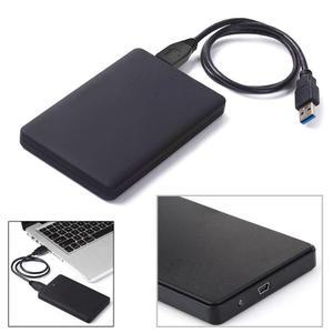 HDD 케이스 슬림 휴대용 2.5 인클로저 USB 2.0 외장형 하드디스크 Sata to 드라이브 케이블로