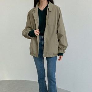 판초 아방 여성아우터 카라 하프야상 봄바람막이