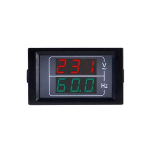 호환 AC  전압 주파수 측정기 2 in 1 듀얼 디지털 디스플레이 LED 전압계 50-500V 10.0-99.9HZ 측정 범위