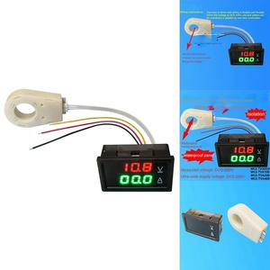 호환 홀 전류계 전압계 DC 0-300V 200A 배터리 모니터 LED 디지털 전류 전압 측정기 12V 24V 36V 48V 60V