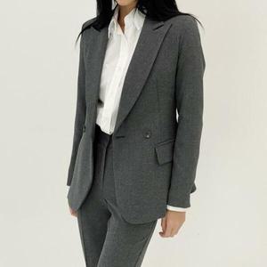 아트박스/신상오픈런 더블버튼 라펠 수트핏 여성블레이져 스판자켓