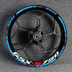 바이크 오토바이 휠 허브 데칼 장식 세트 GSXS750 용 Gsxs 750 림 반사 방수 스티커