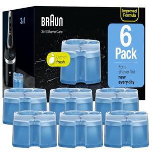 Braun Clean  Renew Refill Cameras CCR Charge 교체 용 면도기 클리너 솔루션 6 개 팩