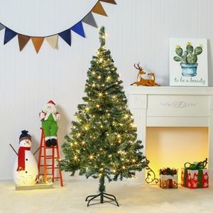150cm 풍성한 스카치 트리 + 100구 LED 웜색전구포함
