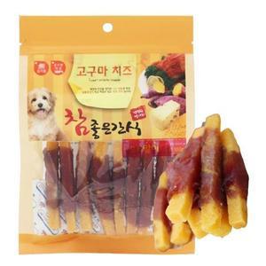 강아지 치즈 스타일 고구마 오리말이 져키 고품질 1P 반려견치즈스틱