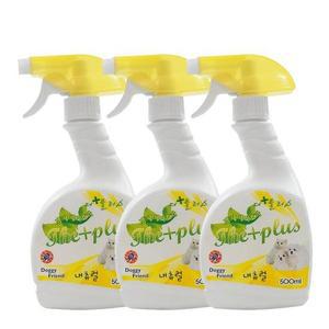 강아지 반려동물 위생 냄새 탈취제 내츄럴 500ml x3 반려동물탈취제