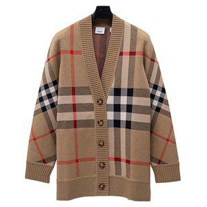 [버버리]라프리마 [BURBERRY] 버버리 체크 울 가디건 8039153