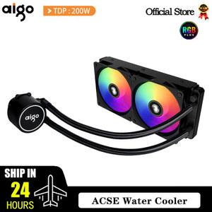 냉각 수냉식 LGA 방열판 쿨러 1151 AIGO AM4 RGB CPU 1700 AM3 통합 라디에이터 컴퓨터 워터 2011