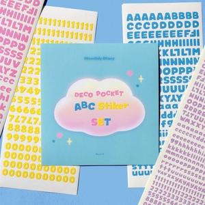 비온뒤 데코 포켓 ABC 스티커 10종 세트