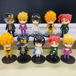 무작위 1Pc 일본 애니메이션 조조 기묘한 모험 액션 피규어 장난감 Kujo Jotaro Josuke Kakyoin PVC 모델 소년 최고의 선물