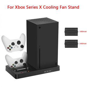 엑스박스패드 교체 하우징 케이스 액세사리 XBOX컨트롤러 Xbox 시리즈 x용 베이스 냉각 팬 + 컨트롤러 더블
