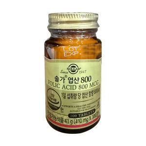 솔가 엽산 800 410mg x 100정 1개 / 써클